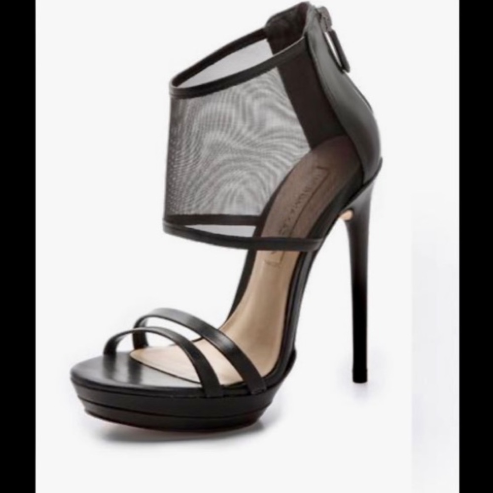 Bcbgmaxariza Ferned Mesh Ankle Bootie Sandal
